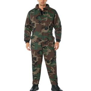 NEW Rothco Insulated Coveralls Woodland Camo Size: XL RG
